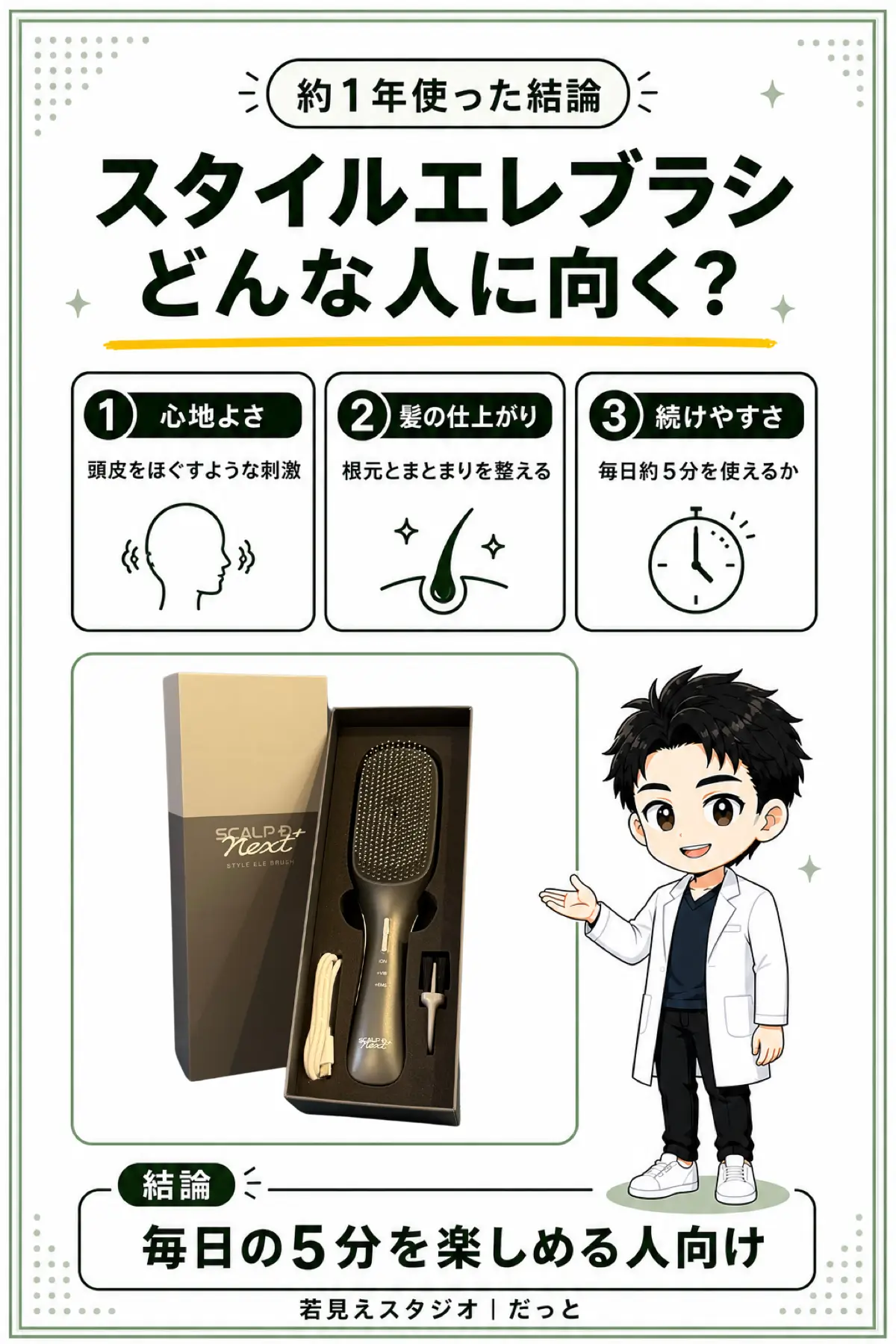 スタイルエレブラシを約1年使って分かった心地よさ、髪の仕上がり、続けやすさの判断ポイント