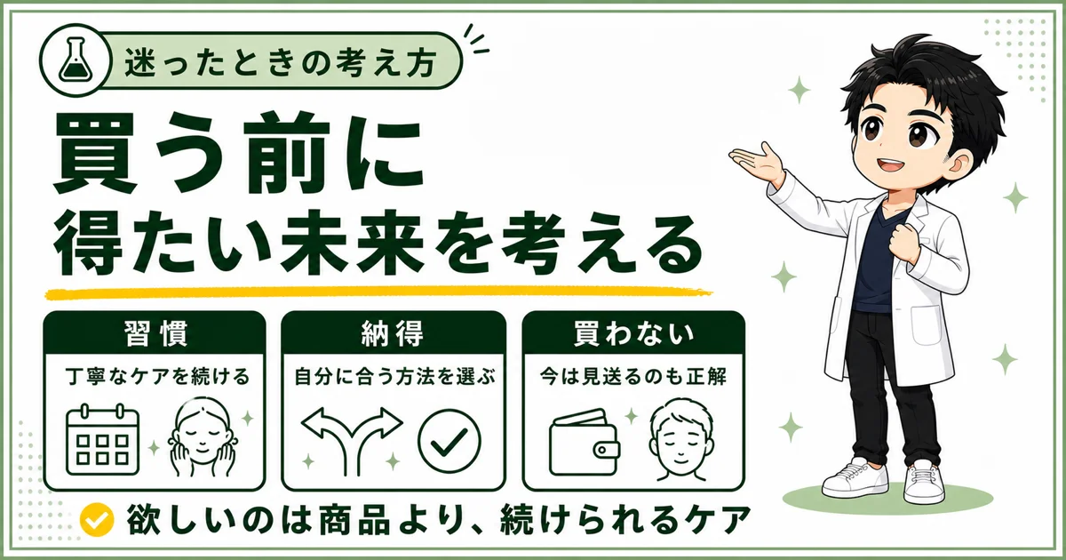 美顔器を買う前に得たい未来と続けたいケアを考える