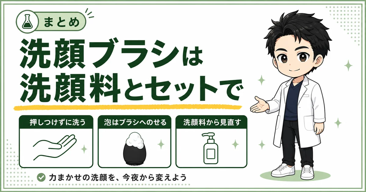 DISM洗顔ブラシは洗顔料とセットで考えようとまとめるだっと