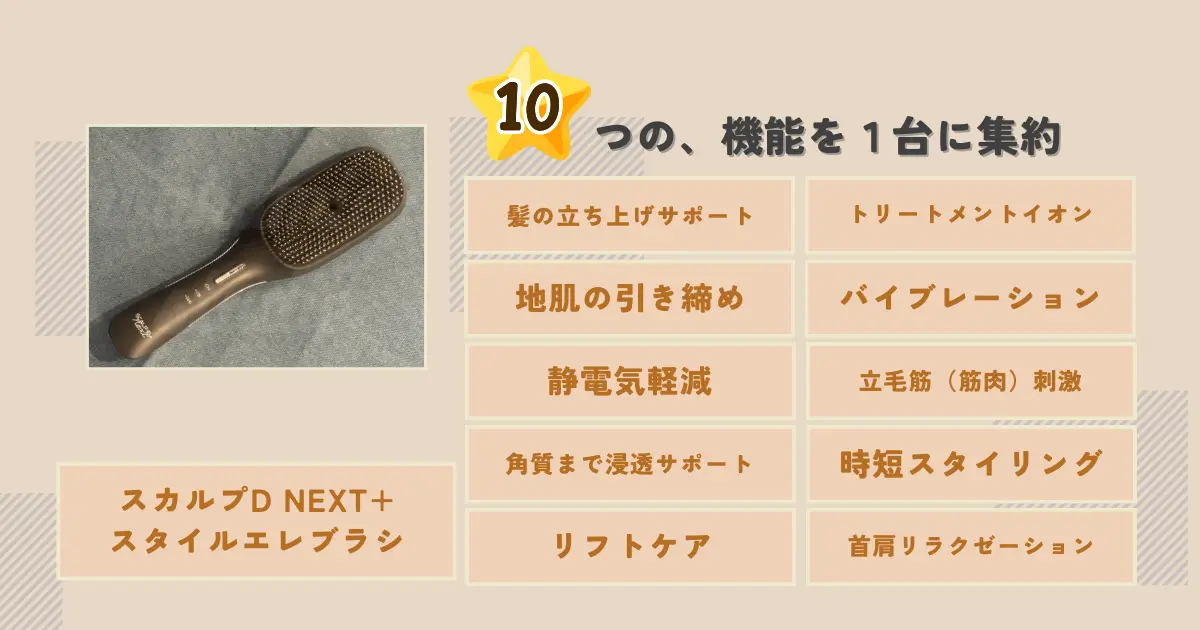 速攻レビュー】スカルプD NEXT+ スタイルエレブラシの実力を検証