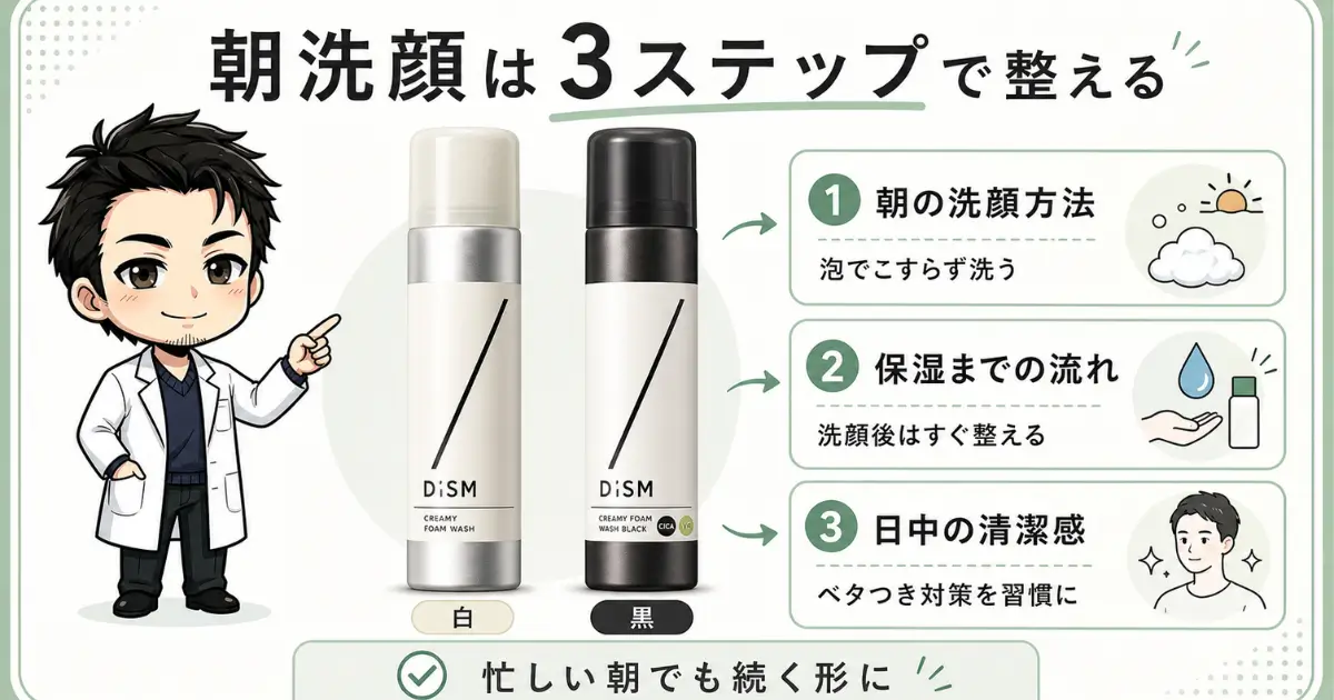 men-morning-face-wash-routine